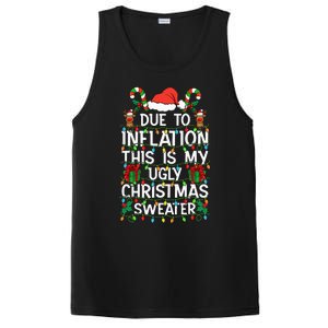 Funny Due To Inflation Ugly Christmas Sweaters PosiCharge Competitor Tank