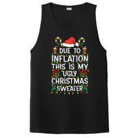 Funny Due To Inflation Ugly Christmas Sweaters PosiCharge Competitor Tank