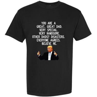 Funny Donald Trump Fathers Day Gag Gift Conservative Dad Garment-Dyed Heavyweight T-Shirt