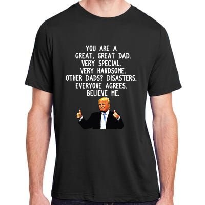 Funny Donald Trump Fathers Day Gag Gift Conservative Dad Adult ChromaSoft Performance T-Shirt