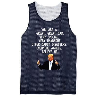 Funny Donald Trump Fathers Day Gag Gift Conservative Dad Mesh Reversible Basketball Jersey Tank