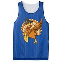 Funny Dabbing Turkey Adult Matching Thanksgiving Gift Mesh Reversible Basketball Jersey Tank