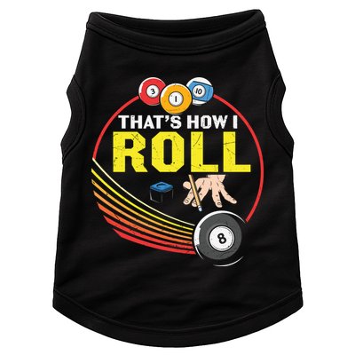 Father's Day That's How I Roll Snooker Billiards Gift For Dad Doggie Tank