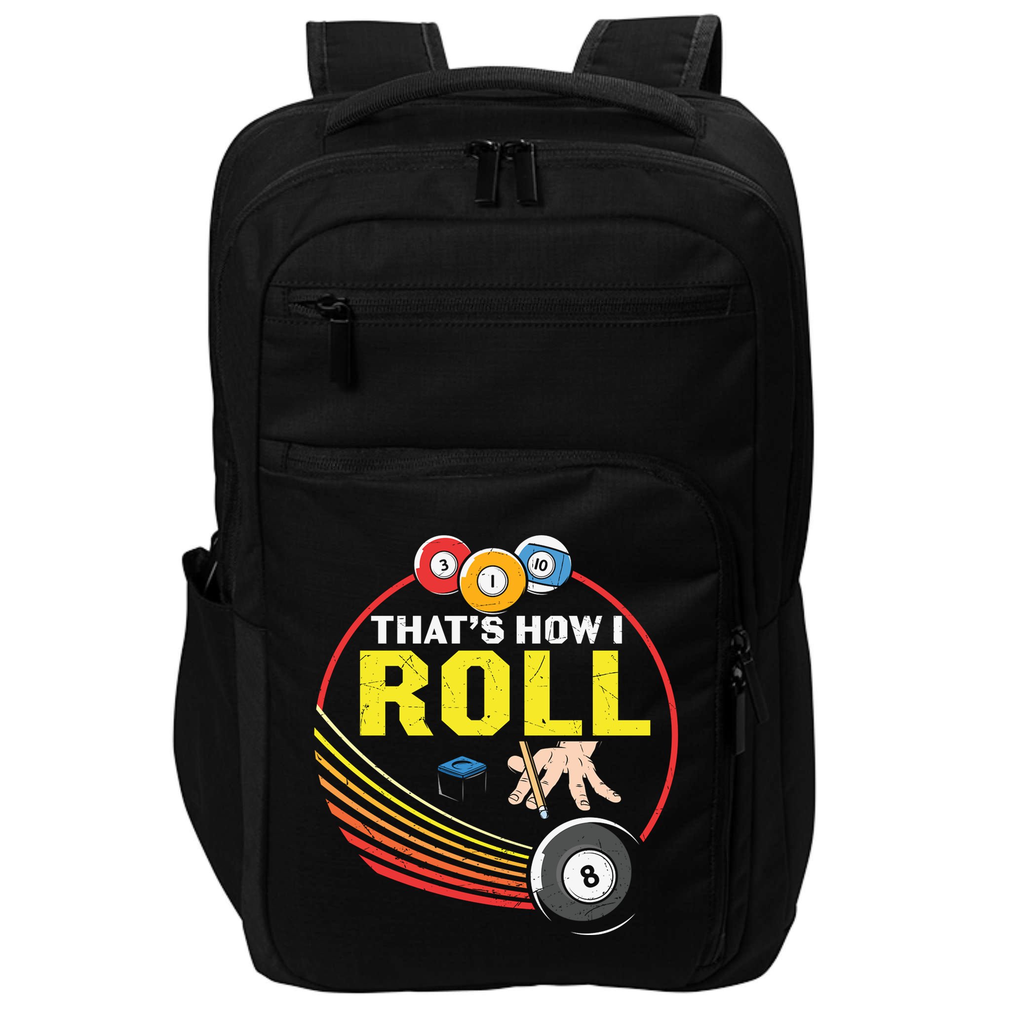 Father's Day That's How I Roll Snooker Billiards Gift For Dad Impact Tech Backpack