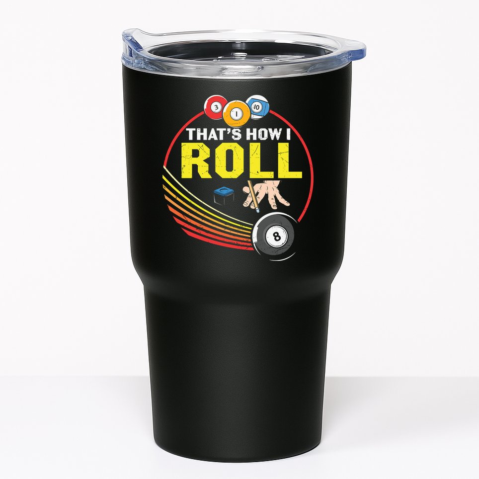 Father's Day That's How I Roll Snooker Billiards Gift For Dad Tumbler
