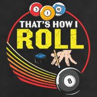 Father's Day That's How I Roll Snooker Billiards Gift For Dad 25L Jumbo Tote