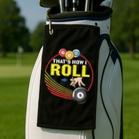 Father's Day That's How I Roll Snooker Billiards Gift For Dad Golf Towel