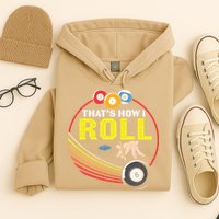 Father's Day That's How I Roll Snooker Billiards Gift For Dad Hoodie