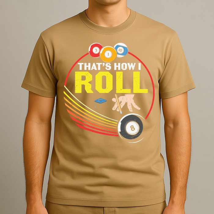 Father's Day That's How I Roll Snooker Billiards Gift For Dad T-Shirt