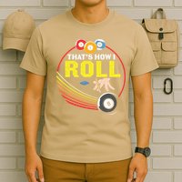 Father's Day That's How I Roll Snooker Billiards Gift For Dad T-Shirt
