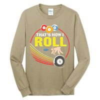 Father's Day That's How I Roll Snooker Billiards Gift For Dad Tall Long Sleeve T-Shirt