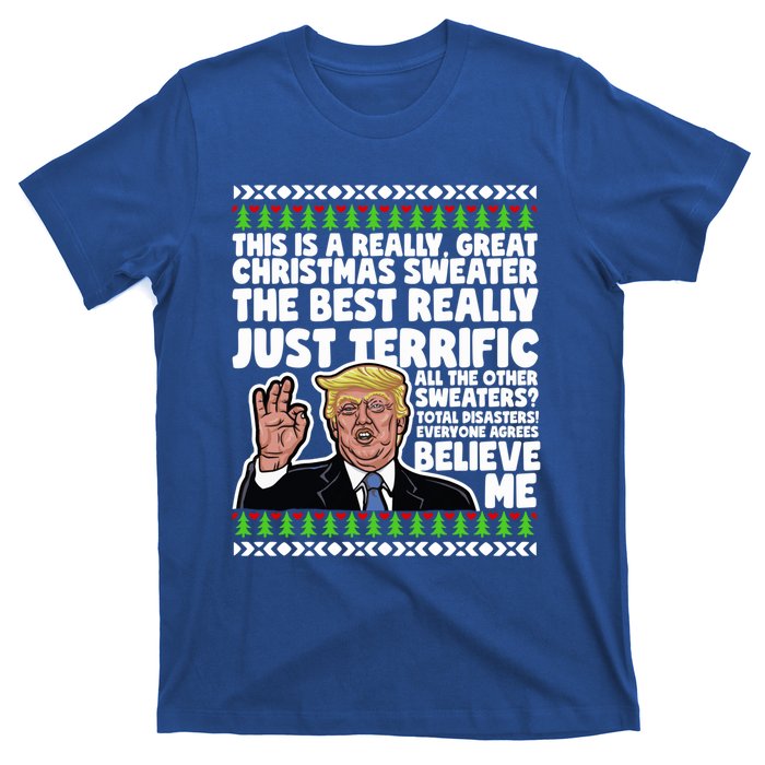 Funny Donald Trump Ugly Christmas Parody Speech Funny Gift T-Shirt