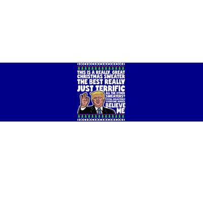 Funny Donald Trump Ugly Christmas Parody Speech Funny Gift Bumper Sticker