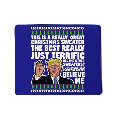 Funny Donald Trump Ugly Christmas Parody Speech Funny Gift Mousepad