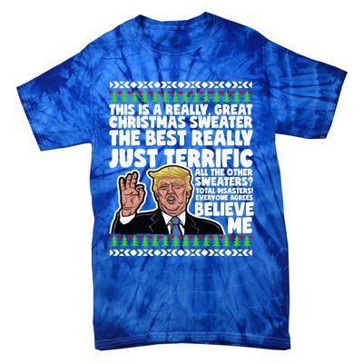 Funny Donald Trump Ugly Christmas Parody Speech Funny Gift Tie-Dye T-Shirt