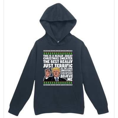 Funny Donald Trump Ugly Christmas Parody Speech Funny Gift Urban Pullover Hoodie