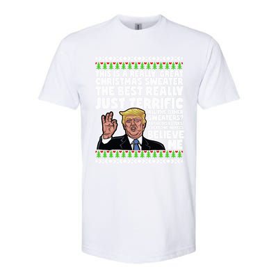 Funny Donald Trump Ugly Christmas Parody Speech Funny Gift Softstyle CVC T-Shirt