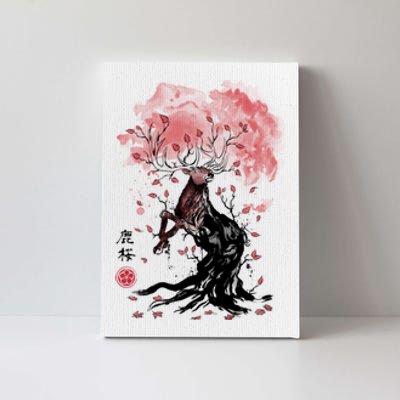 Fantasy Deer Tree Japanese Style Art Picture Painting Canvas