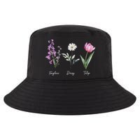 Foxglove Daisy Tulip Floral  Cool Comfort Performance Bucket Hat