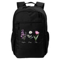 Foxglove Daisy Tulip Floral  Backpack