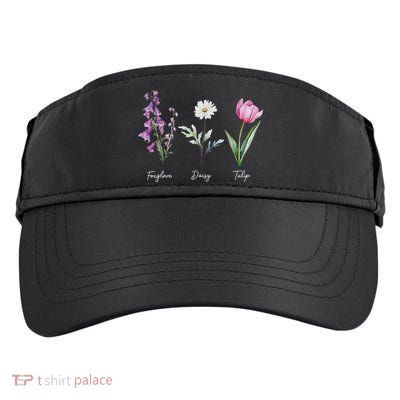 Foxglove Daisy Tulip Floral  Adult Drive Performance Visor