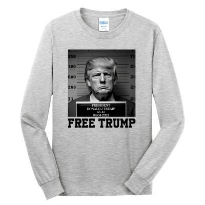 Free Donald Trump Mug Shot Tall Long Sleeve T-Shirt