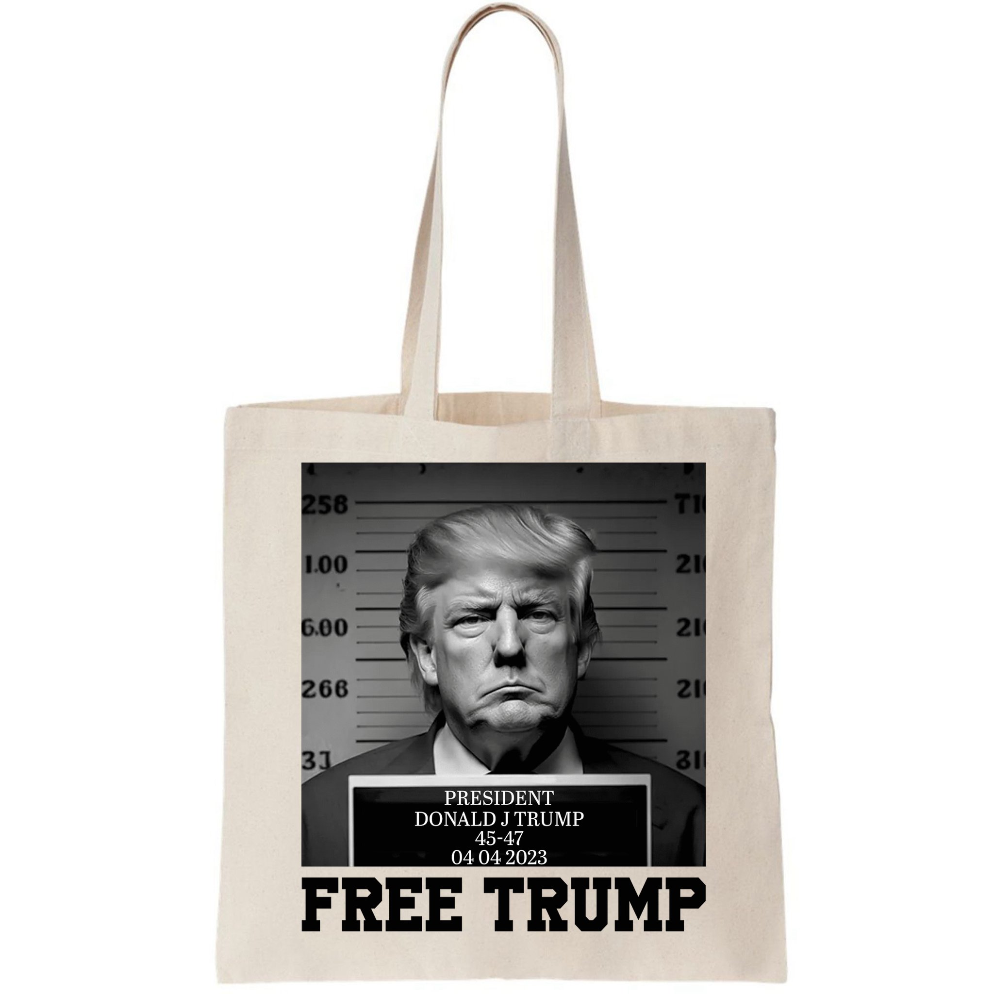 Free Donald Trump Mug Shot Bag