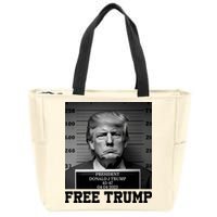 Free Donald Trump Mug Shot Zip Tote Bag