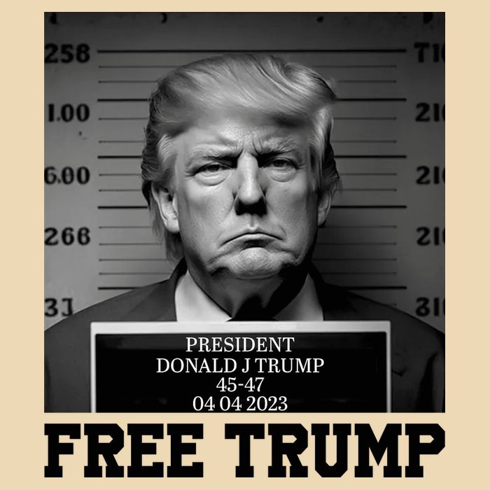 Free Donald Trump Mug Shot Zip Tote Bag