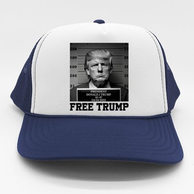 Free Donald Trump Mug Shot Trucker Hat