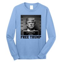 Free Donald Trump Mug Shot Long Sleeve Shirt