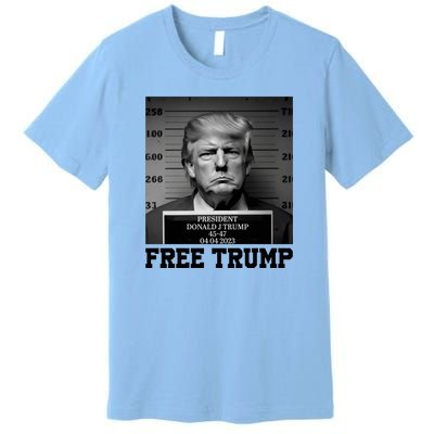 Free Donald Trump Mug Shot Premium T-Shirt