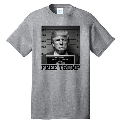 Free Donald Trump Mug Shot Tall T-Shirt