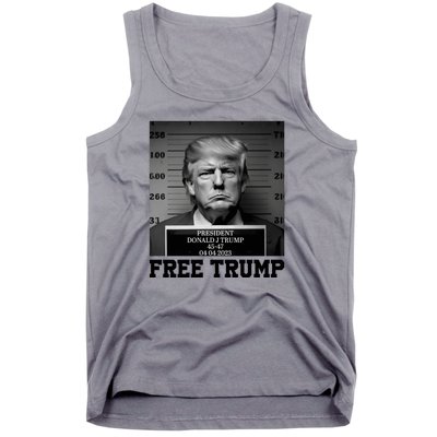 Free Donald Trump Mug Shot Tank Top