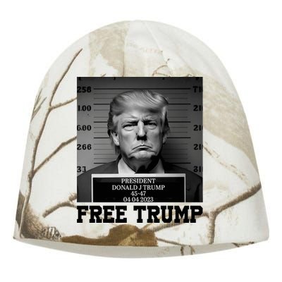 Free Donald Trump Mug Shot Kati - Camo Knit Beanie