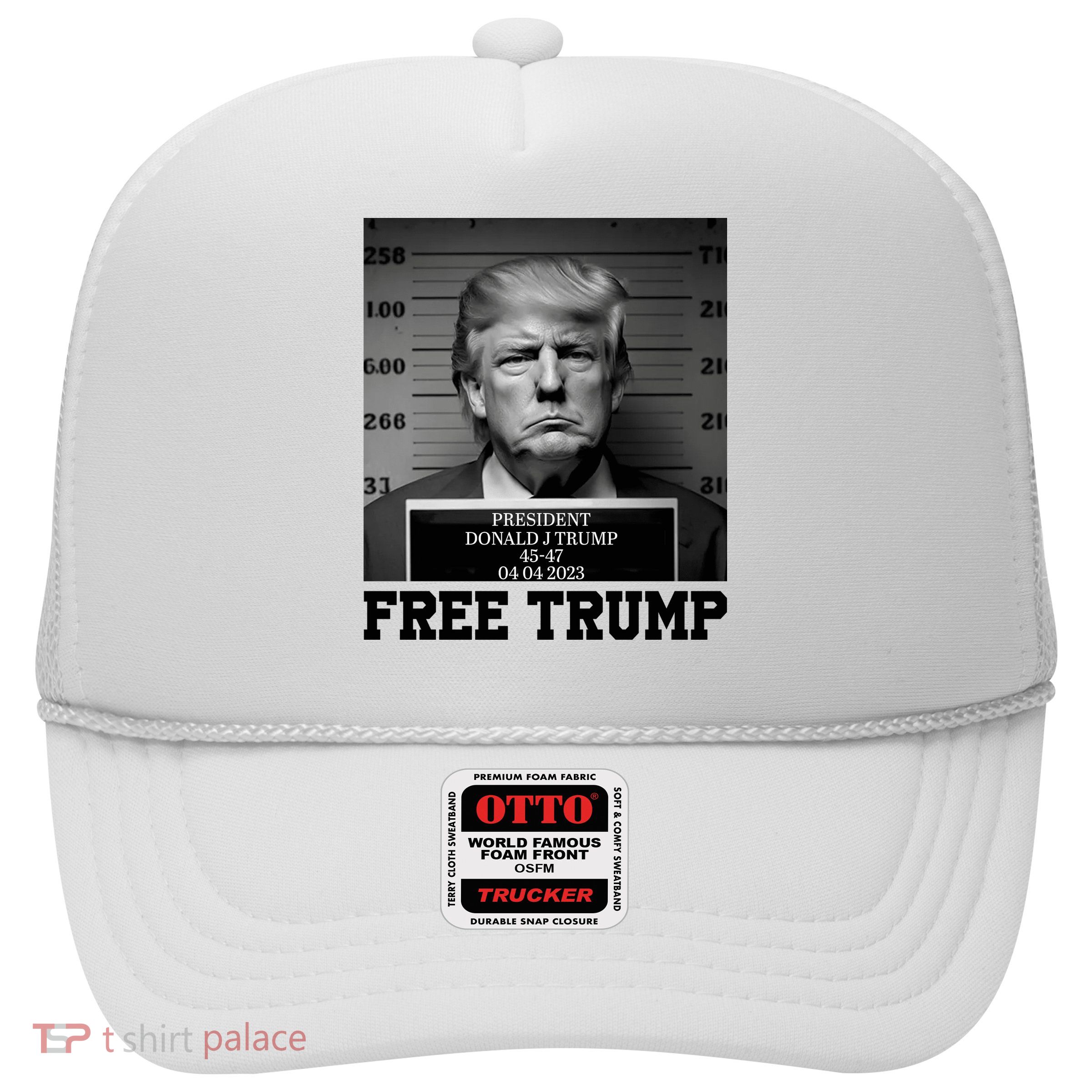 Free Donald Trump Mug Shot Trucker Hat