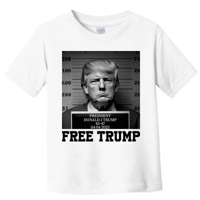 Free Donald Trump Mug Shot Toddler T-Shirt