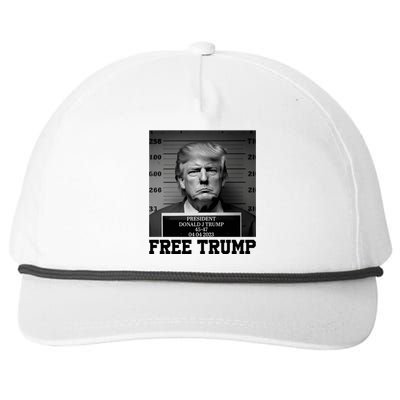 Free Donald Trump Mug Shot Snapback Five-Panel Rope Hat