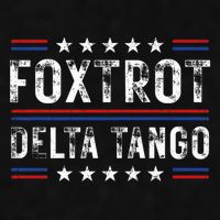 Foxtrots Delta Tangos Foxtrots Deltas Tangos US Flag Ladies PosiCharge Tri-Blend Wicking Tank