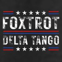 Foxtrots Delta Tangos Foxtrots Deltas Tangos US Flag 7 Panel Mesh Trucker Snapback Hat