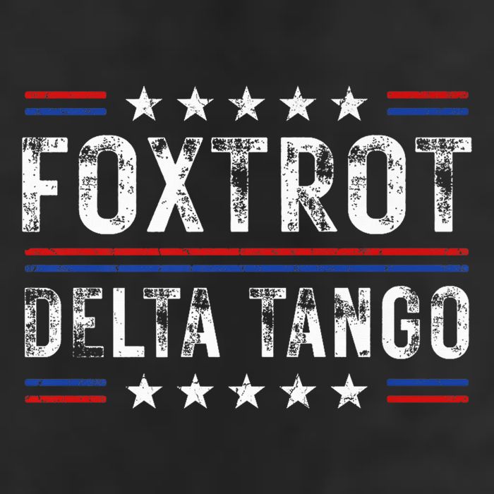 Foxtrots Delta Tangos Foxtrots Deltas Tangos US Flag 7 Panel Mesh Trucker Snapback Hat