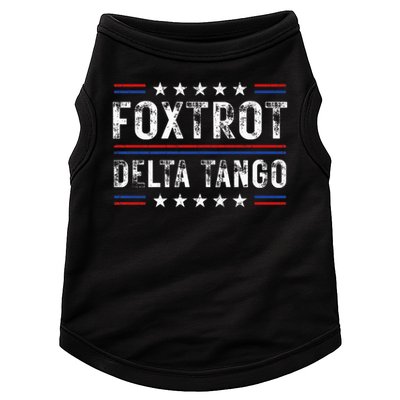 Foxtrots Delta Tangos Foxtrots Deltas Tangos US Flag Doggie Tank
