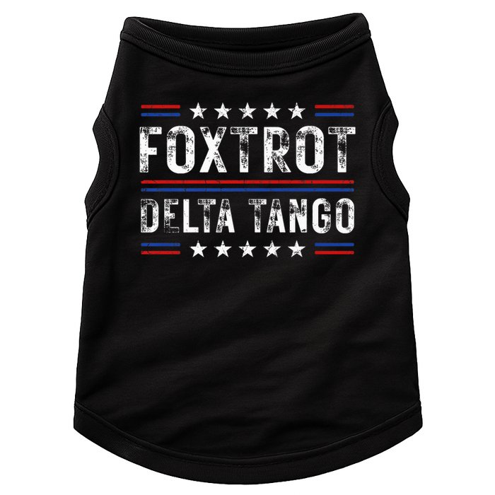 Foxtrots Delta Tangos Foxtrots Deltas Tangos US Flag Doggie Tank