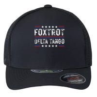 Foxtrots Delta Tangos Foxtrots Deltas Tangos US Flag Flexfit Unipanel Trucker Cap