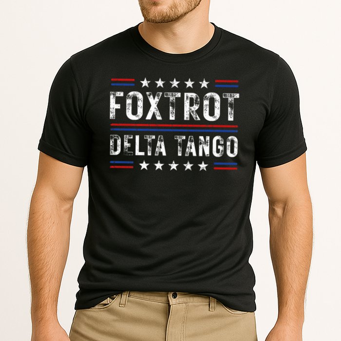 Foxtrots Delta Tangos Foxtrots Deltas Tangos US Flag Performance Shirt