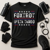 Foxtrots Delta Tangos Foxtrots Deltas Tangos US Flag Performance Shirt