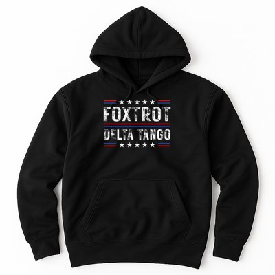 Foxtrots Delta Tangos Foxtrots Deltas Tangos US Flag Hoodie