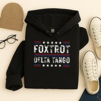 Foxtrots Delta Tangos Foxtrots Deltas Tangos US Flag Hoodie