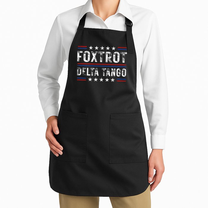 Foxtrots Delta Tangos Foxtrots Deltas Tangos US Flag Apron