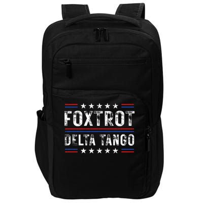 Foxtrots Delta Tangos Foxtrots Deltas Tangos US Flag Impact Tech Backpack